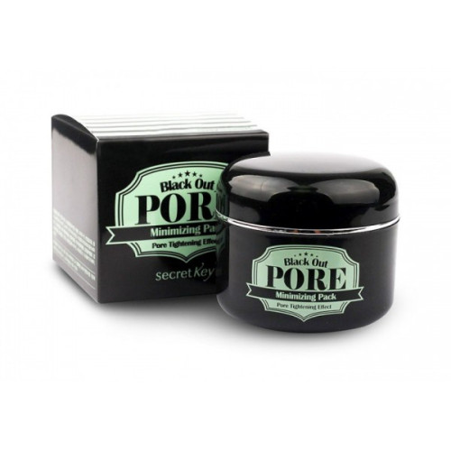 Маска з деревним вугіллям для очищення пор Secret Key Black Out Pore Minimizing Pack 100 г