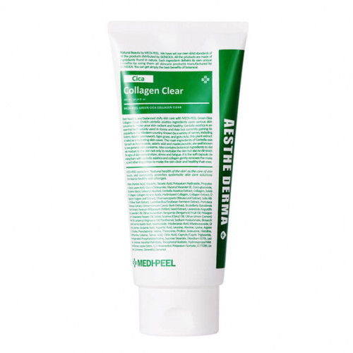 Заспокійлива і глибоко очищаюча пінка для обличчя Medi Peel Green Cica Collagen Clear 28 мл