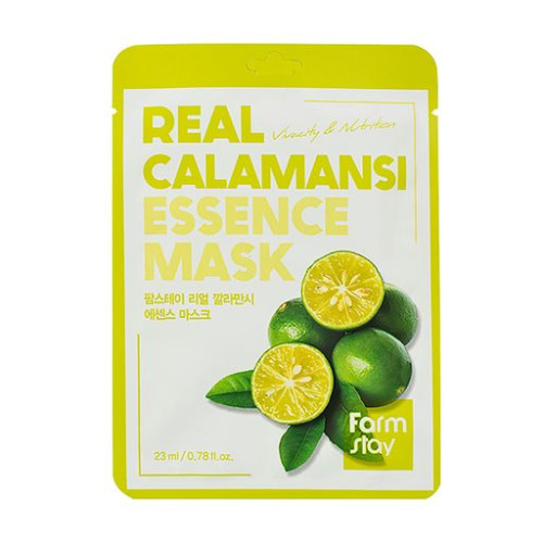 Вітамінна маска для обличчя з екстрактом каламансі Farmstay Real Calamansi Essence Mask 23мл