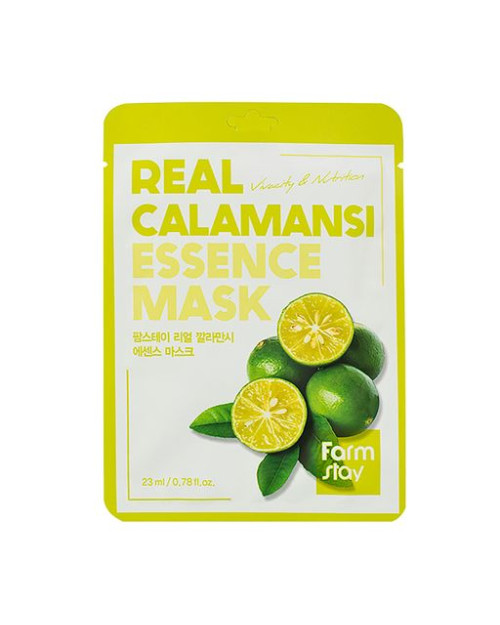 Вітамінна маска для обличчя з екстрактом каламансі Farmstay Real Calamansi Essence Mask 23мл