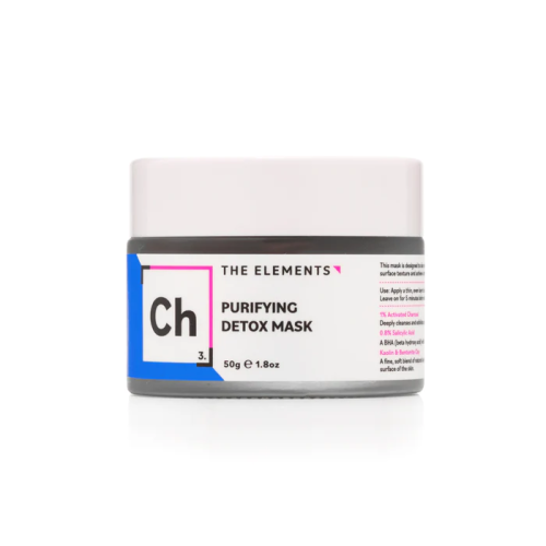 Детокс маска для обличчя з активованим вугіллям The Elements Purifying Detox Mask 50 мл.