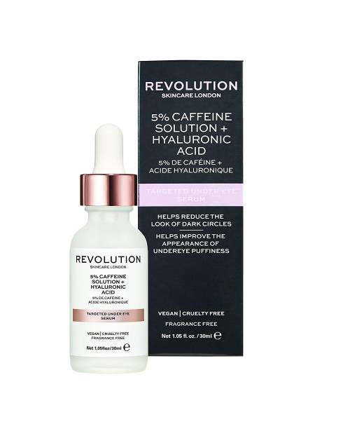 Зволожувальна сироватка для шкіри під очима Revolution Skincare 5% Caffeine Solution + Hyaluronic Acid 30 мл