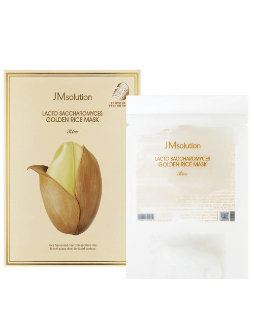 Тканинна маска з ферментованими компонентами JMsolution Lacto Saccharomyces Golden Rice Mask 30 мл