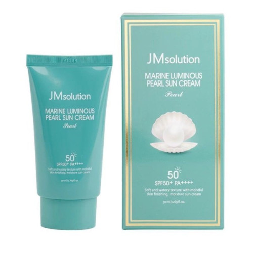 Зволожувальний сонцезахисний крем для обличчя та тіла JMsolution Marine Luminous Pearl Sun Cream Pearl SPF50 PA+ 50мл