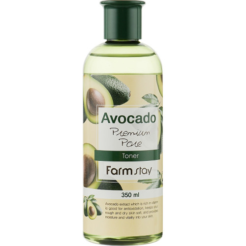 Зволожувальний тонер для обличчя FarmStay Avocado Premium Pore Toner 350мл.