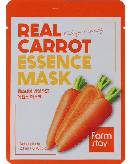 Тканинна маска для обличчя з екстрактом моркви FarmStay Real Carrot Essence Mask 23 мл