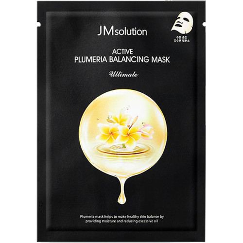 Зволожувальна маска для обличчя з екстрактом плюмерії JMsolution Active Plumeria Balancing Mask Ultimate 33мл.
