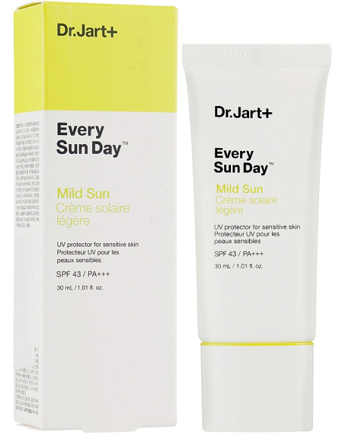 М'який сонцезахисний засіб для обличчя Dr.Jart+ Every Sun Day Mild Sun SPF43 PA+ 30мл.