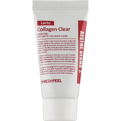 Пінка для вмивання з колагеном та лактобактеріями Medi Peel Aesthe Derma Lacto Collagen Clear 28 мл