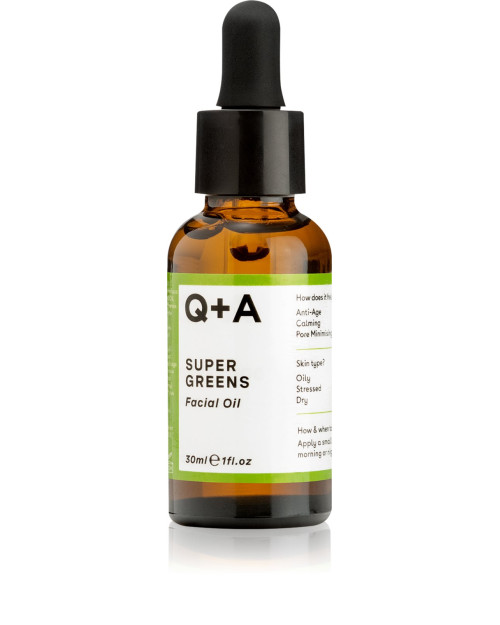 Мультивітамінна олія для обличчя Q+A Super Greens Facial Oil 30 мл