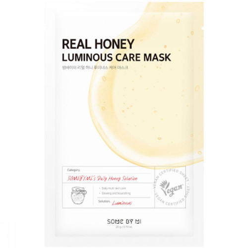 Тканинна маска для обличчя з екстрактом меду Some By Mi Real Honey Luminous Care Mask 20 мл