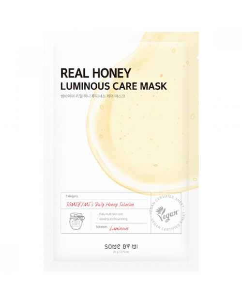 Тканинна маска для обличчя з екстрактом меду Some By Mi Real Honey Luminous Care Mask 20 мл