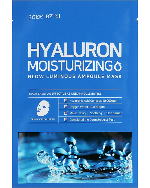 Маска з гіалуроновою кислотою Some By Mi Hyaluron Moisturizing Glow Luminous Ampoule Mask 25 мл