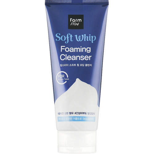 Пінка для дбайливого очищення FarmStay Soft Whip Foaming Cleanser 180мл.