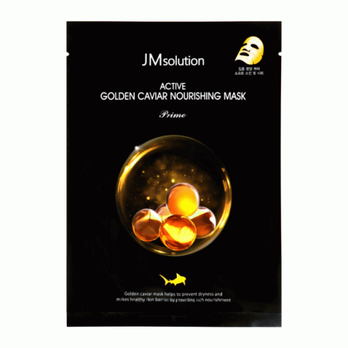 Тканинна маска з золотом та ікрою JMsolution Active Golden Caviar Nourishing Mask Prime 30 мл.