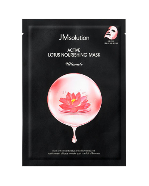 Поживна тканинна маска для обличчя з екстрактом лотоса JMsolution Active Lotus Nourishing Mask Ultimate 30 мл.