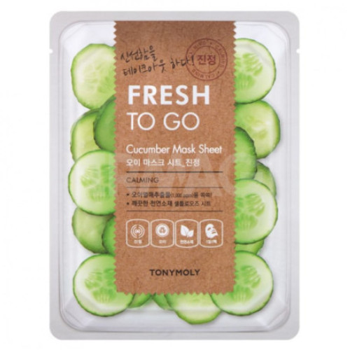 Освіжальна тканинна маска з огірком - Tony Moly Fresh To Go Mask Sheet Cucumber Tony Moly Fresh To Go Mask Sheet Cucumber