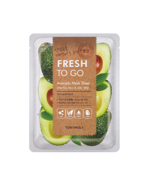 Тканинна маска з екстрактом авокадо Tony Moly Fresh To Go Avocado Mask Sheet Nourishing