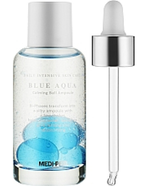 Двофазна сироватка Medi-Peel Blue Aqua Calming Ball Ampoule 50 мл.