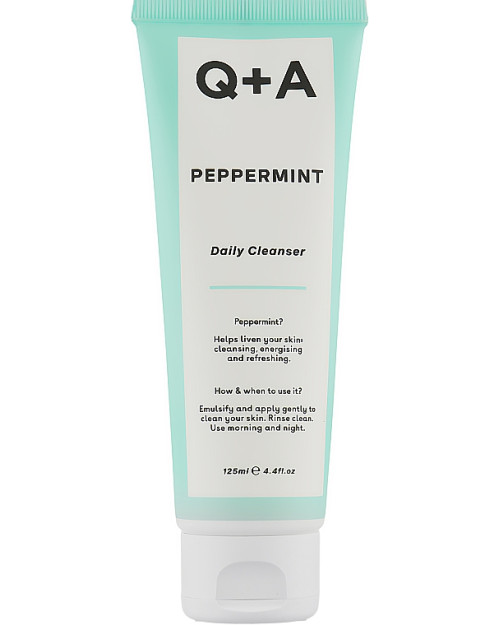 Гель для обличчя з м'ятою Q+A Peppermint Daily Cleanser 125 мл