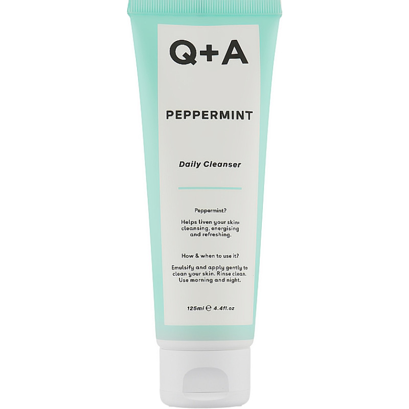 Гель для обличчя з м'ятою Q+A Peppermint Daily Cleanser 125 мл