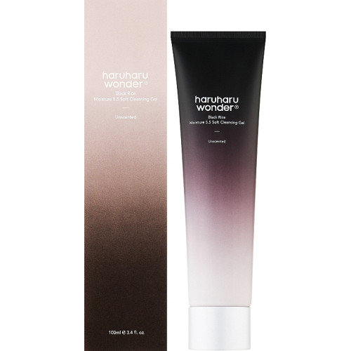 Ніжний гель для вмивання з екстрактом чорного рису Haruharu Wonder Black Rice Moisture 5.5 Soft Cleansing Gel 100 мл