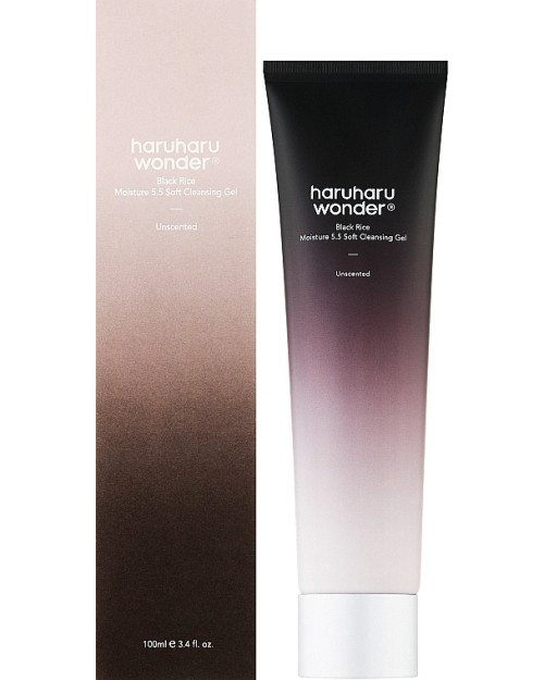 Ніжний гель для вмивання з екстрактом чорного рису Haruharu Wonder Black Rice Moisture 5.5 Soft Cleansing Gel 100 мл