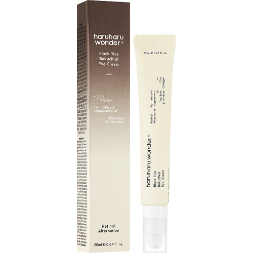 Крем з бакучіолом для шкіри навколо очей Haruharu Wonder Black Rice Bakuchiol Eye Cream 20 мл