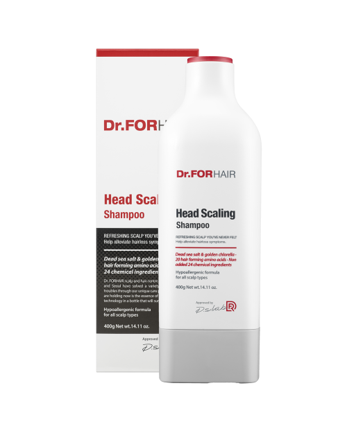 Шампунь з частинками солі для глибокого очищення шкіри голови Dr.FORHAIR Head Scaling Shampoo 400 мл