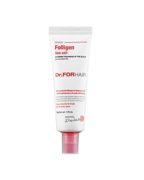 Пілінг для шкіри голови з частинками солі з мертвого моря Dr.FORHAIR Sea Salt Scaler 50мл