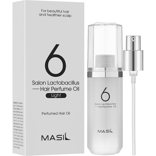Парфумована олія для гладкості волосся Masil Salon Lactobacillus Hair Perfume Oil Light 66 мл.