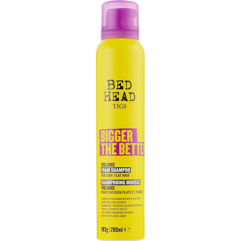 Шампунь-пінка для об'єму волосся Tigi Bed Head Bigger 200 мл