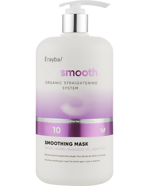 Маска для випрямлення волосся Erayba Bio Smooth Organic Straightener Smoothing Mask BS10 1000 мл.