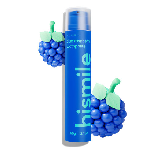 Зубна паста зі смаком блакитної малини Hismile Blue Raspberry Toothpaste 60g