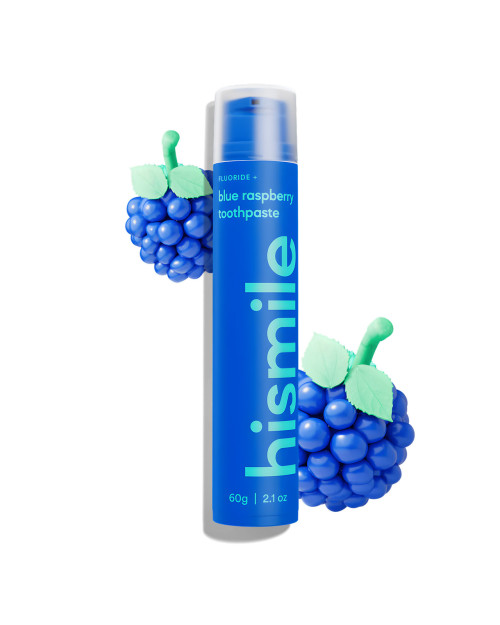 Зубна паста зі смаком блакитної малини Hismile Blue Raspberry Toothpaste 60g