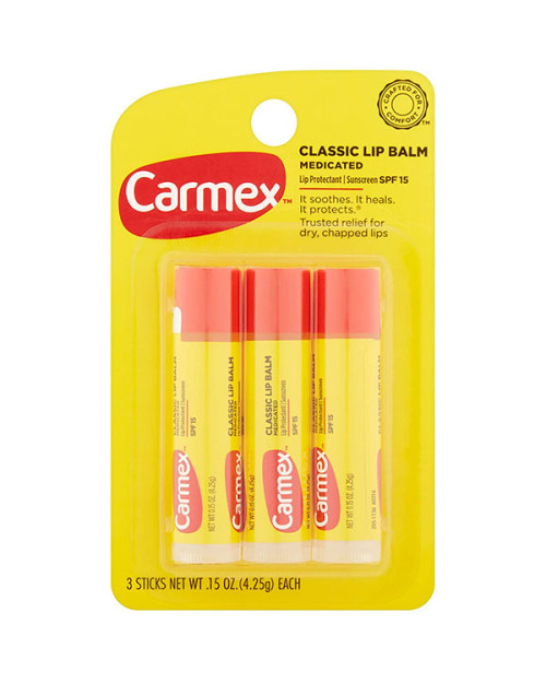 Набір бальзамів для губ Carmex Original Stick Set Lip Balm SPF 15 3 шт.