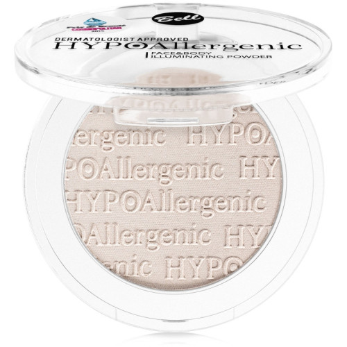 Пудра-хайлайтер для обличчя і тіла гіпоалергенна Bell HypoAllergenic Face & Body Illuminating Powder