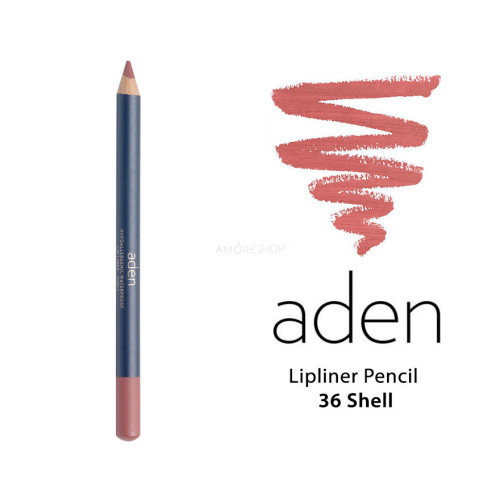Олівець для контуру губ Aden Lipliner Pencil №36