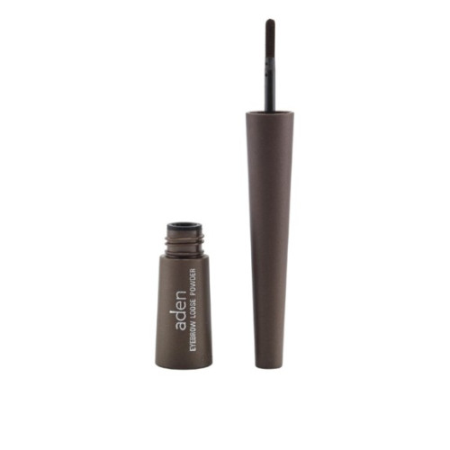 Пудра-порошок для брів з пензлем Aden Eyebrow Loose Powder Brown