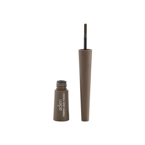 ПУДРА-ПОРОШОК ДЛЯ БРІВ З ПЕНЗЛЕМ ADEN EYEBROW LOOSE POWDER LIGHT BROWN