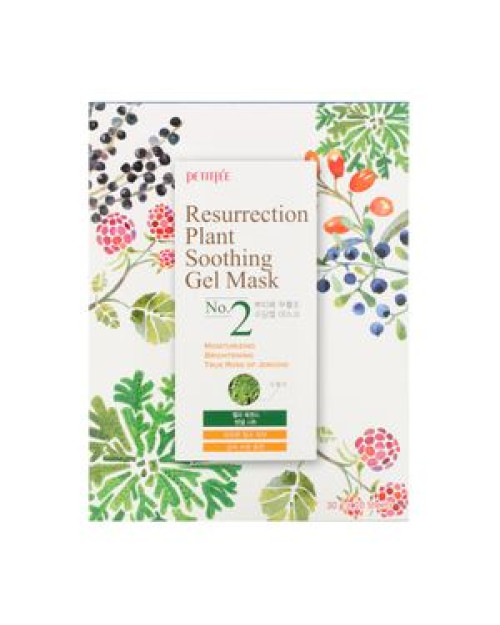 Тканинна маска для обличчя Petitfee & Koelf Resurrection Plant Soothing Gel Mask зволожувальна 30г.
