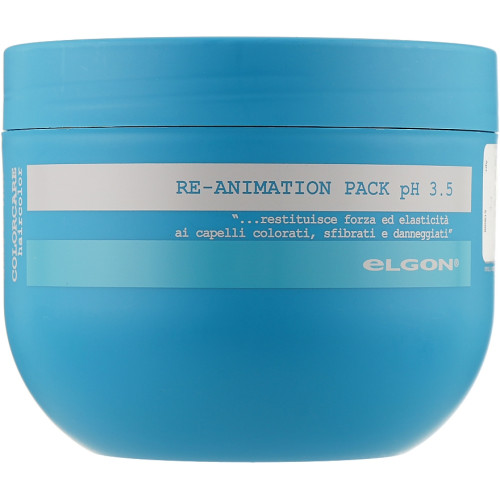 Відновлювальна маска для пошкодженого волосся Elgon Colorcare Re-Animation Pack pH 3.5 500мл