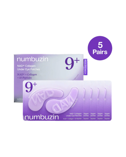 Патчі під очі з колагеном і пептидами Numbuzin No.9 NAD+ Collagen Under Eye Patches 5 шт 
