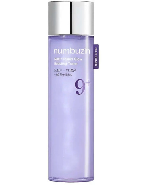 Тонер із PDRN, NAD і пептидами Numbuzin No.9 NAD+ PDRN Glow Boosting Toner, 150 мл