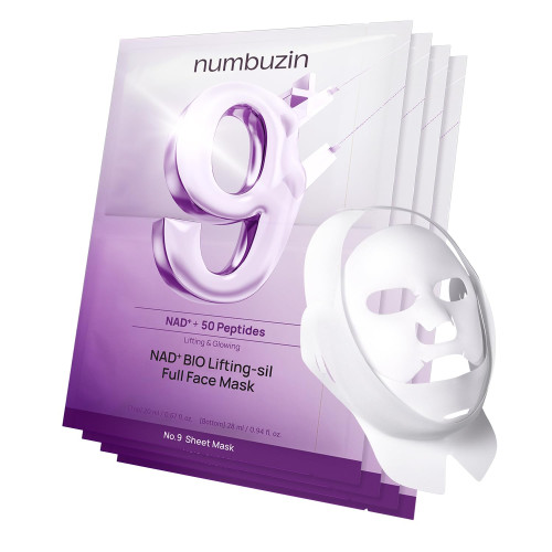 Ліфтинг-маска для контуру обличчя Numbuzin No.9 NAD Bio Lifting Full Cover Facial Mask