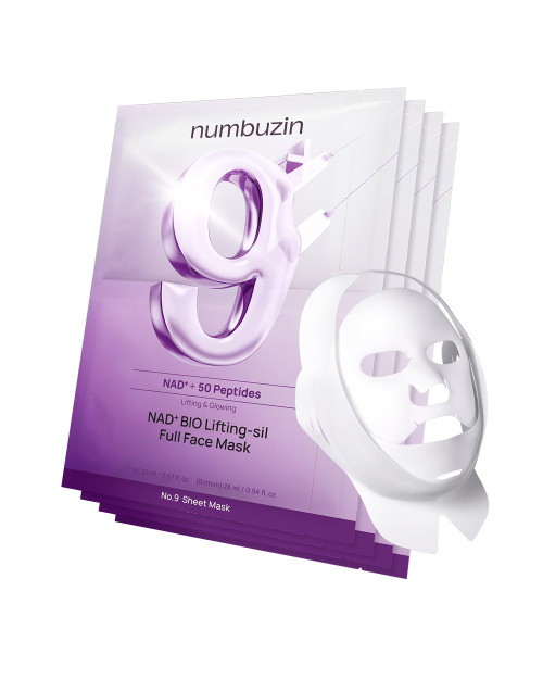 Ліфтинг-маска для контуру обличчя Numbuzin No.9 NAD Bio Lifting Full Cover Facial Mask