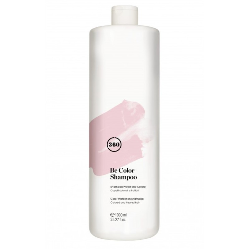 Шампунь для фарбованого волосся з ожиновим оцтом 360 Be Color Colored And Treated Hair Shampoo 1000 мл.