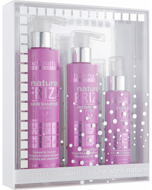 Набір Abril et Nature Nature Frizz D-Stress Protect (shm/250ml + h/mask/200ml + h/spray/100ml)