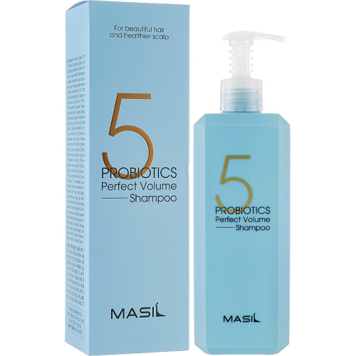 Шампунь з пробіотиками для ідеального об'єму волосся Masil 5 Probiotics Perfect Volume Shampoo 500 мл.