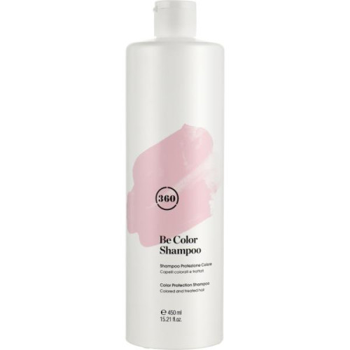 Шампунь для фарбованого волосся з ожиновим оцтом 360 Be Color Colored And Treated Hair Shampoo 450мл.